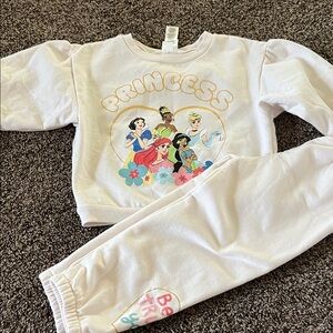 Disney White Princess Graphic Kids Matching Set